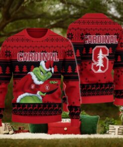 Stanford Cardinal Grinch Ugly Christmas Sweater
