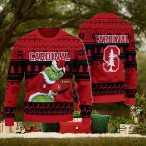 Stanford Cardinal Grinch Ugly Christmas Sweater