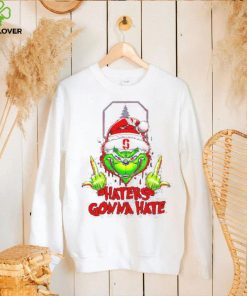 Stanford Cardinal Grinch middle finger haters gonna hate hoodie, sweater, longsleeve, shirt v-neck, t-shirt