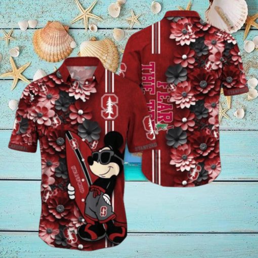 Stanford Cardinal Hawaiian Shirt Mickey Love Surfing Trending Summer Gift