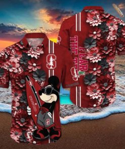 Stanford Cardinal Hawaiian Shirt Mickey Love Surfing Trending Summer Gift