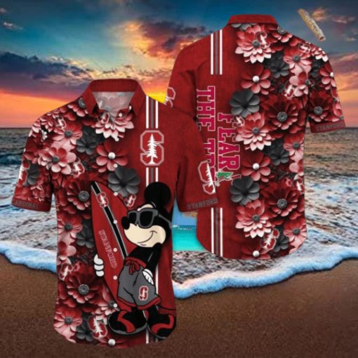 Stanford Cardinal Hawaiian Shirt Mickey Love Surfing Trending Summer Gift