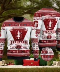 Stanford Cardinal Logo Custom Name For Football Fans Ugly Christmas Sweater Christmas Gift