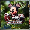 Stanford Cardinal Primary NCAA Mickey Mouse Christmas Tree Decorations Custom Name Xmas Ornament