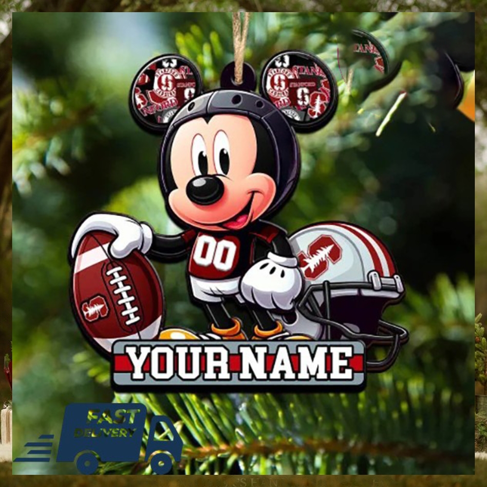 Stanford Cardinal Primary NCAA Mickey Mouse Christmas Tree Decorations Custom Name Xmas Ornament Stanford Cardinal Primary NCAA Mickey Mouse Christmas Tree Decorations Custom Name Xmas Ornament