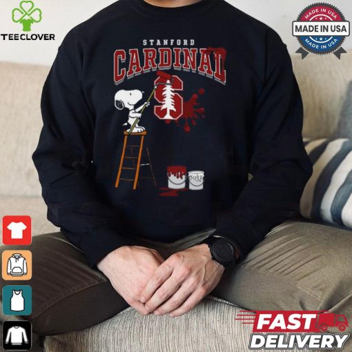 Stanford Cardinal Snoopy Painting Shirt