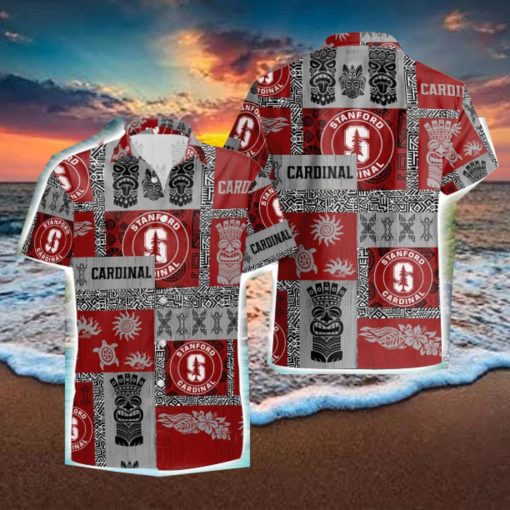 Stanford Cardinal Tiki Vintage Patterns Hawaiian Shirt Summer Gift