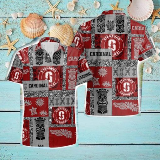 Stanford Cardinal Tiki Vintage Patterns Hawaiian Shirt Summer Gift