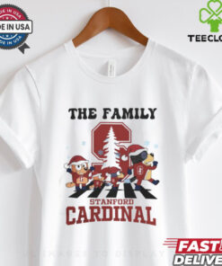 Stanford Cardinal X Family Bluey Merry Christmas 2024 Shirt