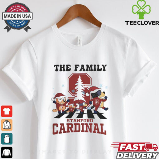 Stanford Cardinal X Family Bluey Merry Christmas 2024 Shirt