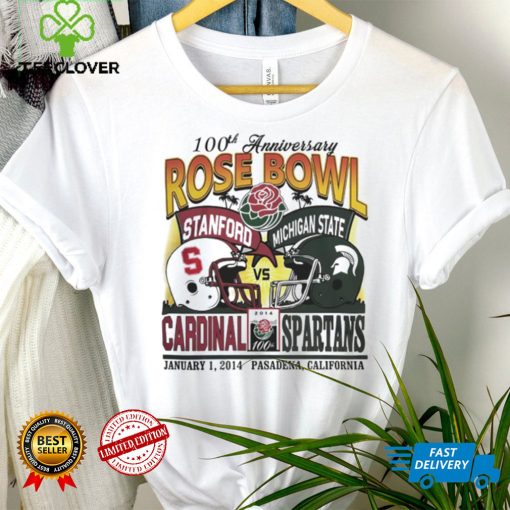 Stanford Cardinal vs Michigan State Spartans 2014 100th anniversary Rose Bowl hoodie, sweater, longsleeve, shirt v-neck, t-shirt