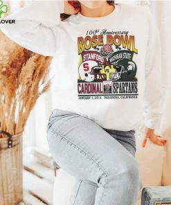 Stanford Cardinal vs Michigan State Spartans 2014 100th anniversary Rose Bowl hoodie, sweater, longsleeve, shirt v-neck, t-shirt