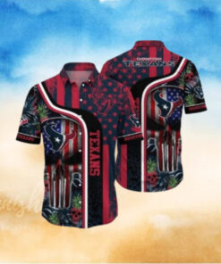 Star Spangled Houston Texans Hawaiian Shirt
