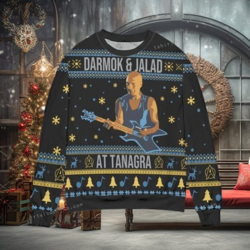 Star Trek Darmok And Jalad At Tanagra Snowflake Christmas Ugly Sweater Mens