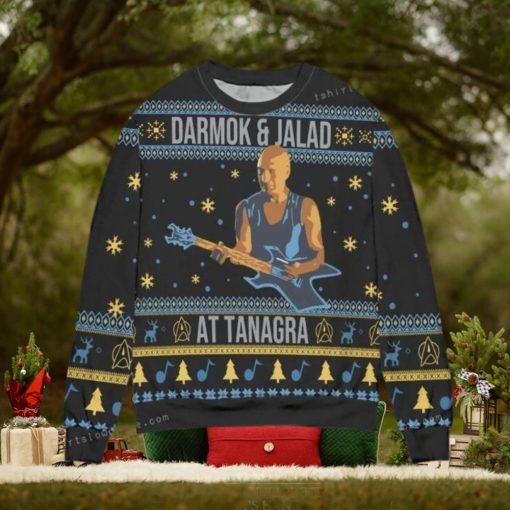 Star Trek Darmok And Jalad At Tanagra Snowflake Christmas Ugly Sweater Mens