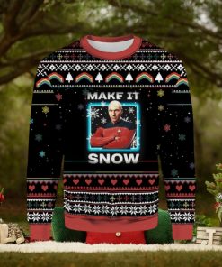Star Trek Next Generation Make It Snow Ugly Christmas Sweater