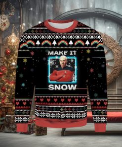 Star Trek Next Generation Make It Snow Ugly Christmas Sweater