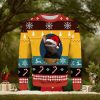 MLB Atlanta Braves Grinch Santa Hat Ugly Christmas Sweater