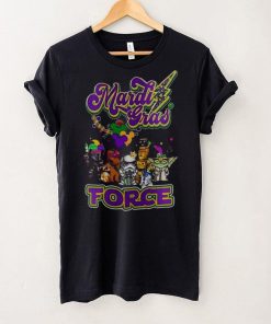 Star War Baby Yoda Mardi Gras Force T Shirt