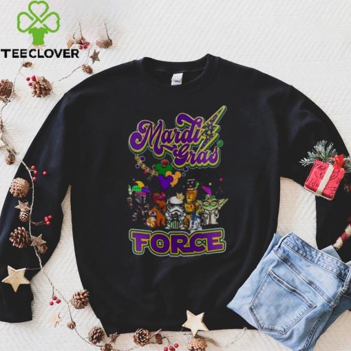 Star War Baby Yoda Mardi Gras Force T Shirt