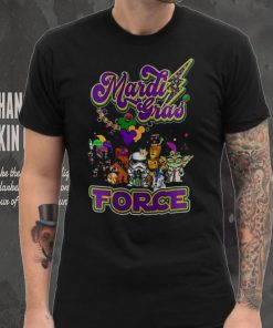 Star War Baby Yoda Mardi Gras Force T Shirt