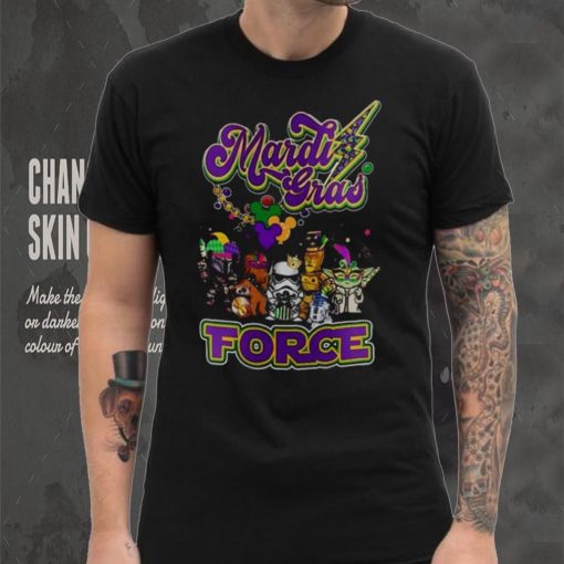 Star War Baby Yoda Mardi Gras Force T Shirt