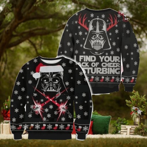 Star War Santa Clause Find Your Lack Of Cheer Disturbing For Womens Ugly Sweater