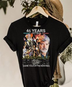 Star Wars 46 Years 1977 2023 Signatures Thank You For The Memories Shirt