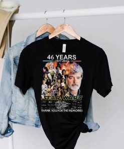 Star Wars 46 Years 1977 2023 Signatures Thank You For The Memories Shirt