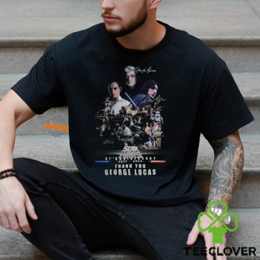 Star Wars 47th Anniversary 1977 2024 Thank You George Lucas T Shirt