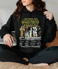 Star Wars 47th Anniversary 1977 – 2024 Signatures Thank You For The Memories T shirt