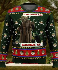 Star Wars Baby Yoda Boomer Star Wars Ugly Christmas Sweater