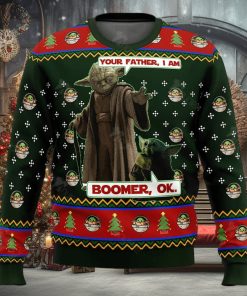 Star Wars Baby Yoda Boomer Star Wars Ugly Christmas Sweater