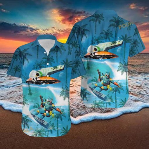 Star Wars Boba Fett The Mandalorian Surfing Shirt