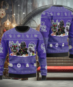 Star Wars Characters Colorado Rockies Ugly Christmas Sweater