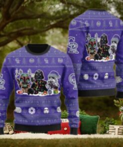 Star Wars Characters Colorado Rockies Ugly Christmas Sweater