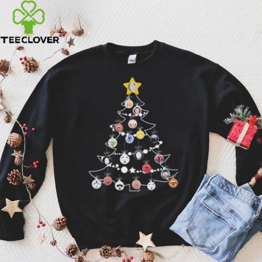 Star Wars Characters Ornaments Christmas Tree Shirt