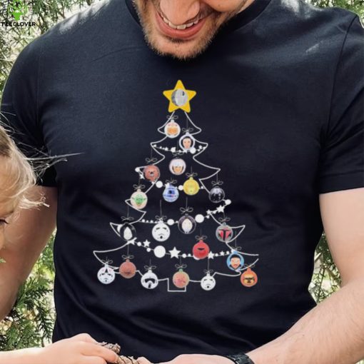 Star Wars Characters Ornaments Christmas Tree Shirt