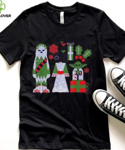 Star Wars Chewbacca Princess Leia And Yoda Christmas Holiday Shirt