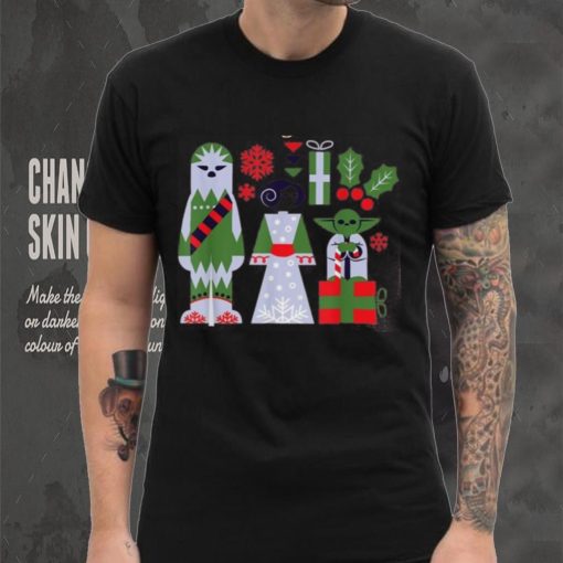 Star Wars Chewbacca Princess Leia And Yoda Christmas Holiday Shirt