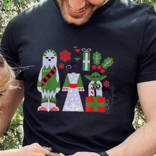 Star Wars Chewbacca Princess Leia And Yoda Christmas Holiday Shirt