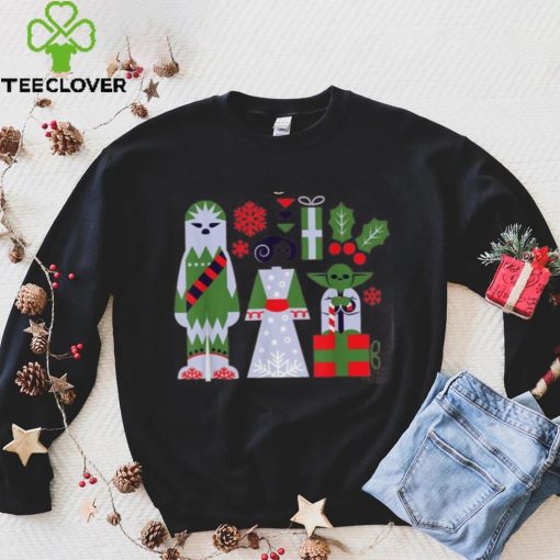 Star Wars Chewbacca Princess Leia And Yoda Christmas Holiday Shirt