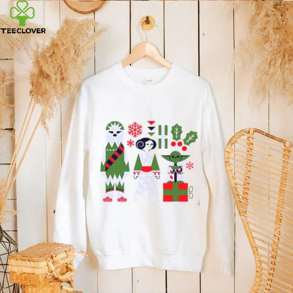 Star Wars Chewbacca Princess Leia And Yoda Christmas T Shirt Star Wars Chewbacca Princess Leia And Yoda Christmas T Shirt