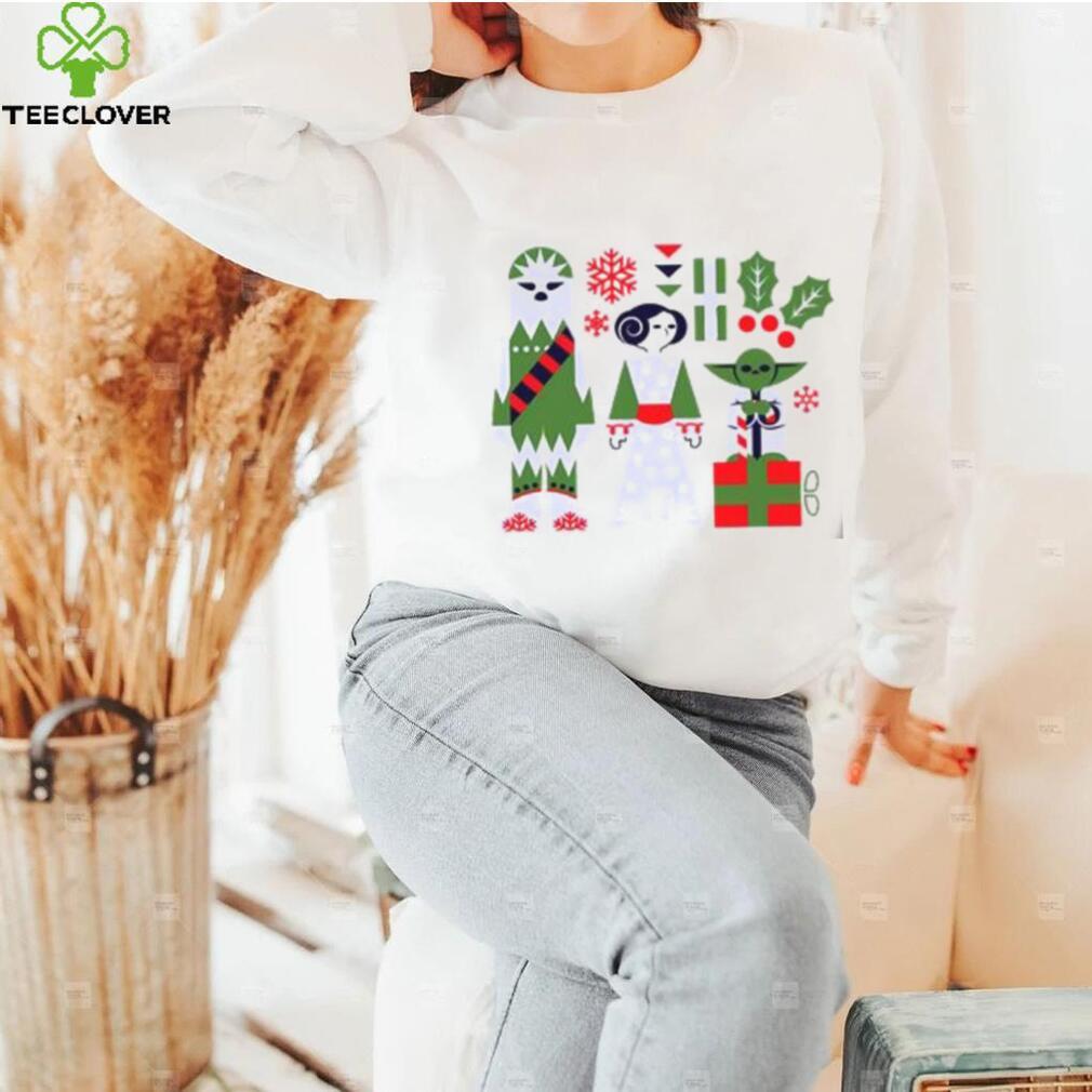 Star Wars Chewbacca Princess Leia And Yoda Christmas T Shirt Star Wars Chewbacca Princess Leia And Yoda Christmas T Shirt
