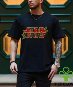 Star Wars Christmas Plaid Holly Logo T Shirt