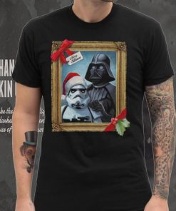 Star Wars Christmas Vader Trooper Family Photo T shirt, Darth Vader Christmas T Shirt