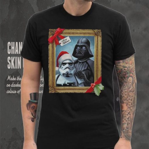 Star Wars Christmas Vader Trooper Family Photo T shirt, Darth Vader Christmas T Shirt