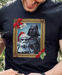Star Wars Christmas Vader Trooper Family Photo T shirt, Darth Vader Christmas T Shirt