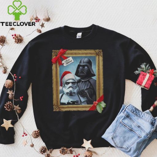 Star Wars Christmas Vader Trooper Family Photo T shirt, Darth Vader Christmas T Shirt
