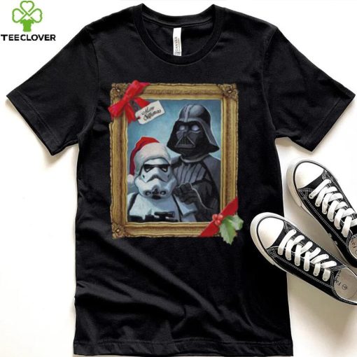 Star Wars Christmas Vader Trooper Family Photo T shirt, Darth Vader Christmas T Shirt